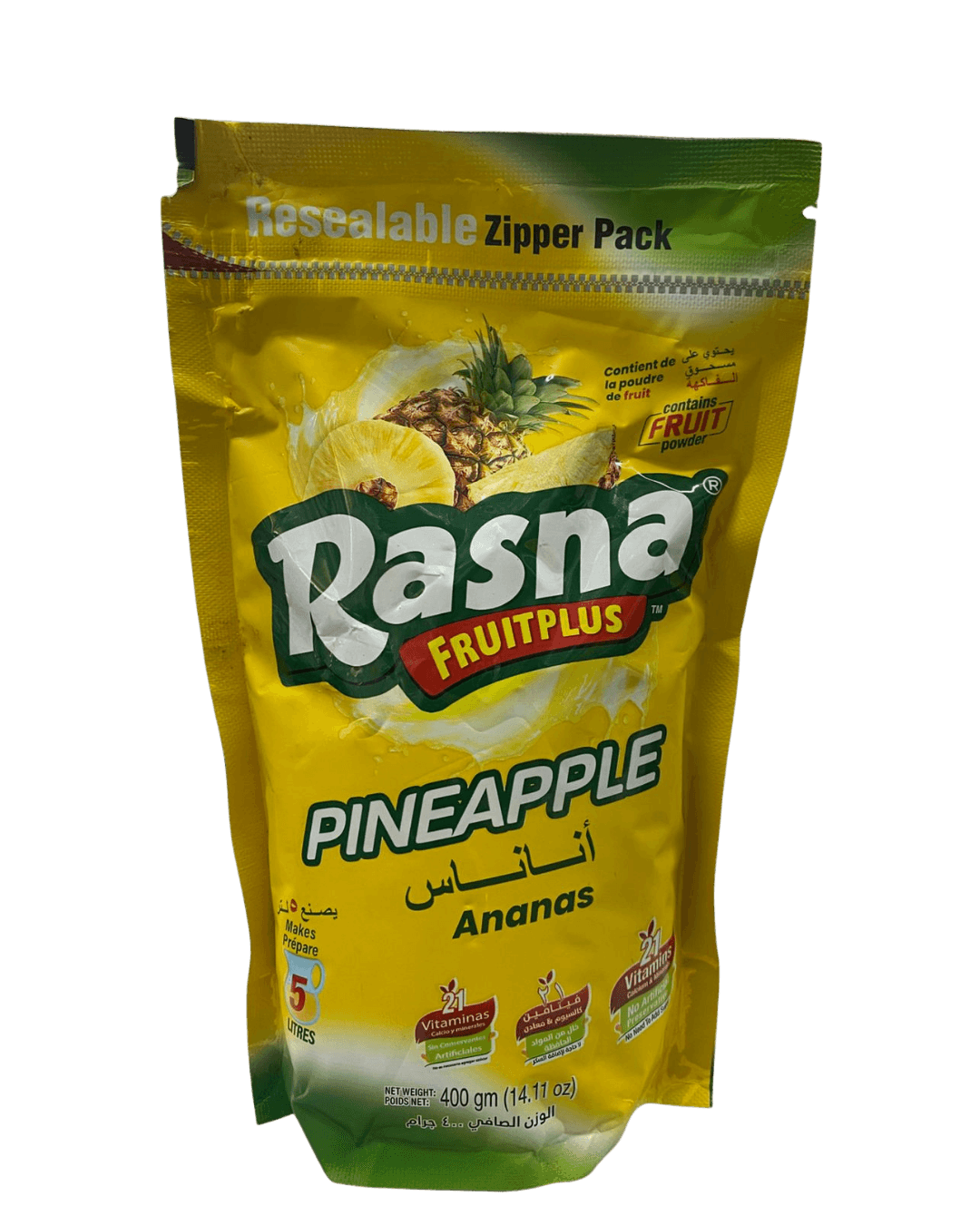 Rasna Fruit Plus Pineapple 400gm