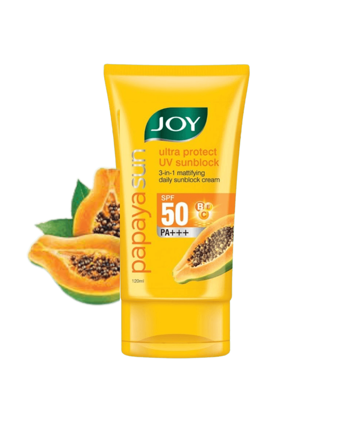 Joy Papaya Sun Ultra Protect UV Sunblock Cream with SPF 50 120ml |