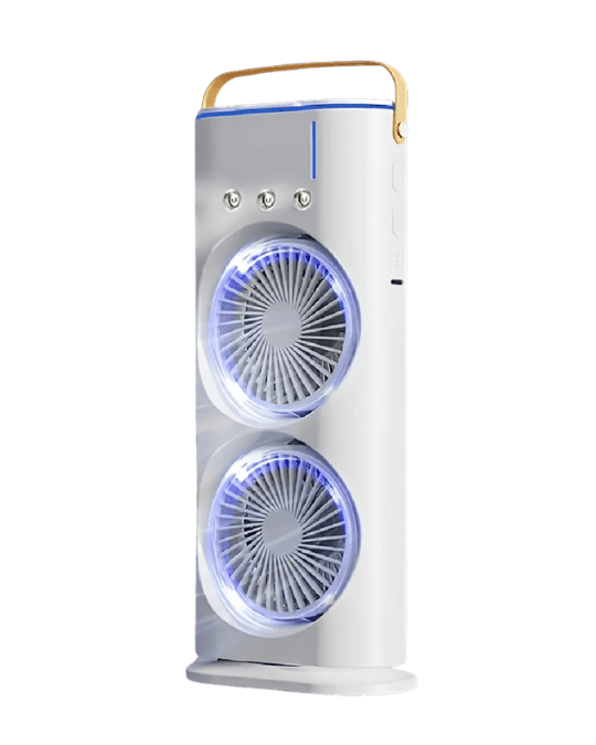 Portable Dual Fan Air Cooler & Misting Humidifier