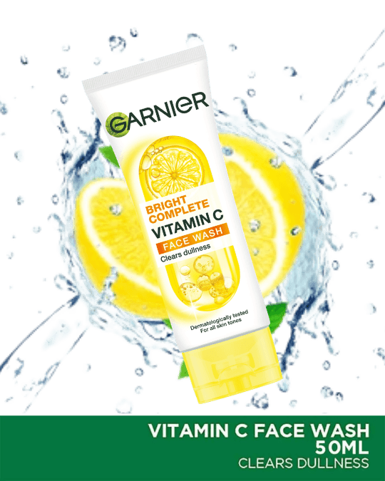Garnier Bright Complete Vitamin C Face Wash 50gm