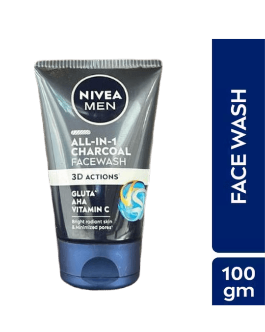 Nivea Men All-in-1 Charcoal Face Wash 100gm