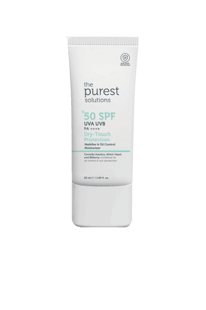 The Purest Solutions Dry-Touch Protection Mattifier & Oil Control Moisturizer for Oily Skin SPF 50+ | 50ml