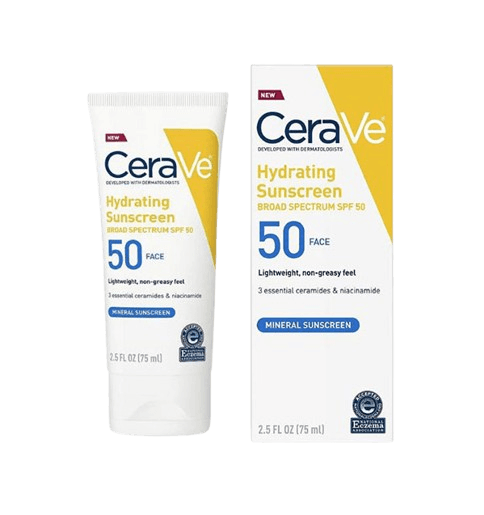 CeraVe Hydrating Mineral Sunscreen SPF50 | 75ml