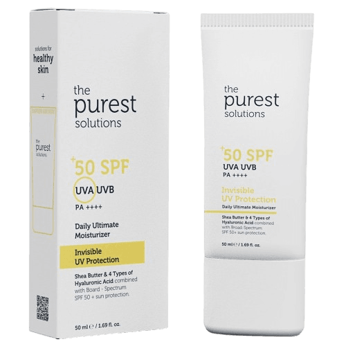 The Purest Solutions Invisible UV Protection Daily Intensive Moisturizer 50+ SPF | 50ml