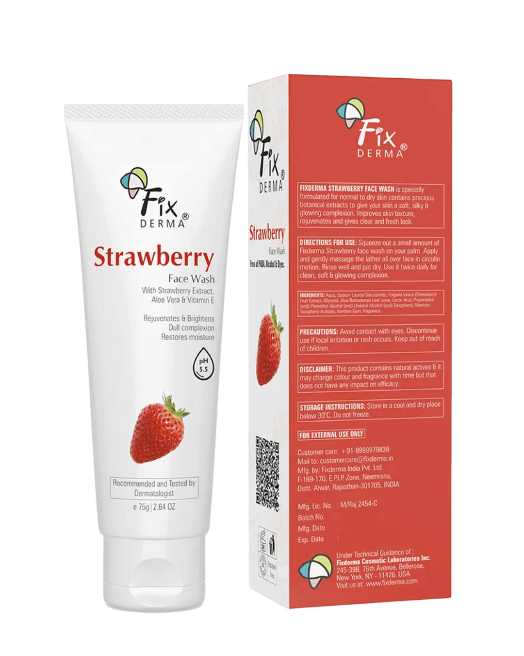Fix Derma | Strawberry Face Wash |75 gm