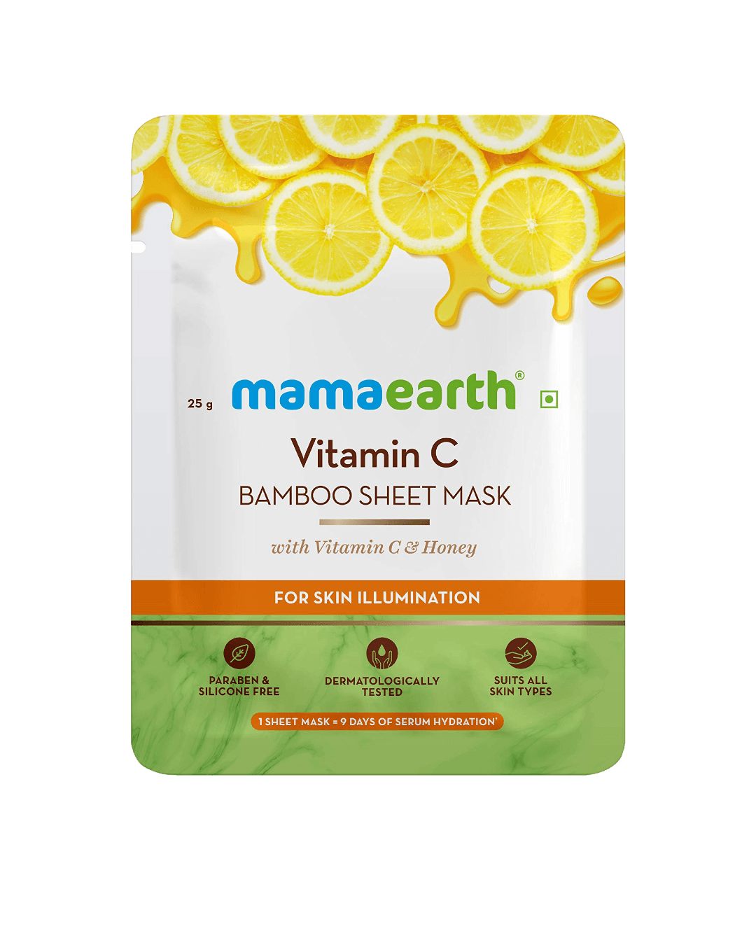 Mamaearth | Vitamin C Bamboo Sheet Mask | 25g