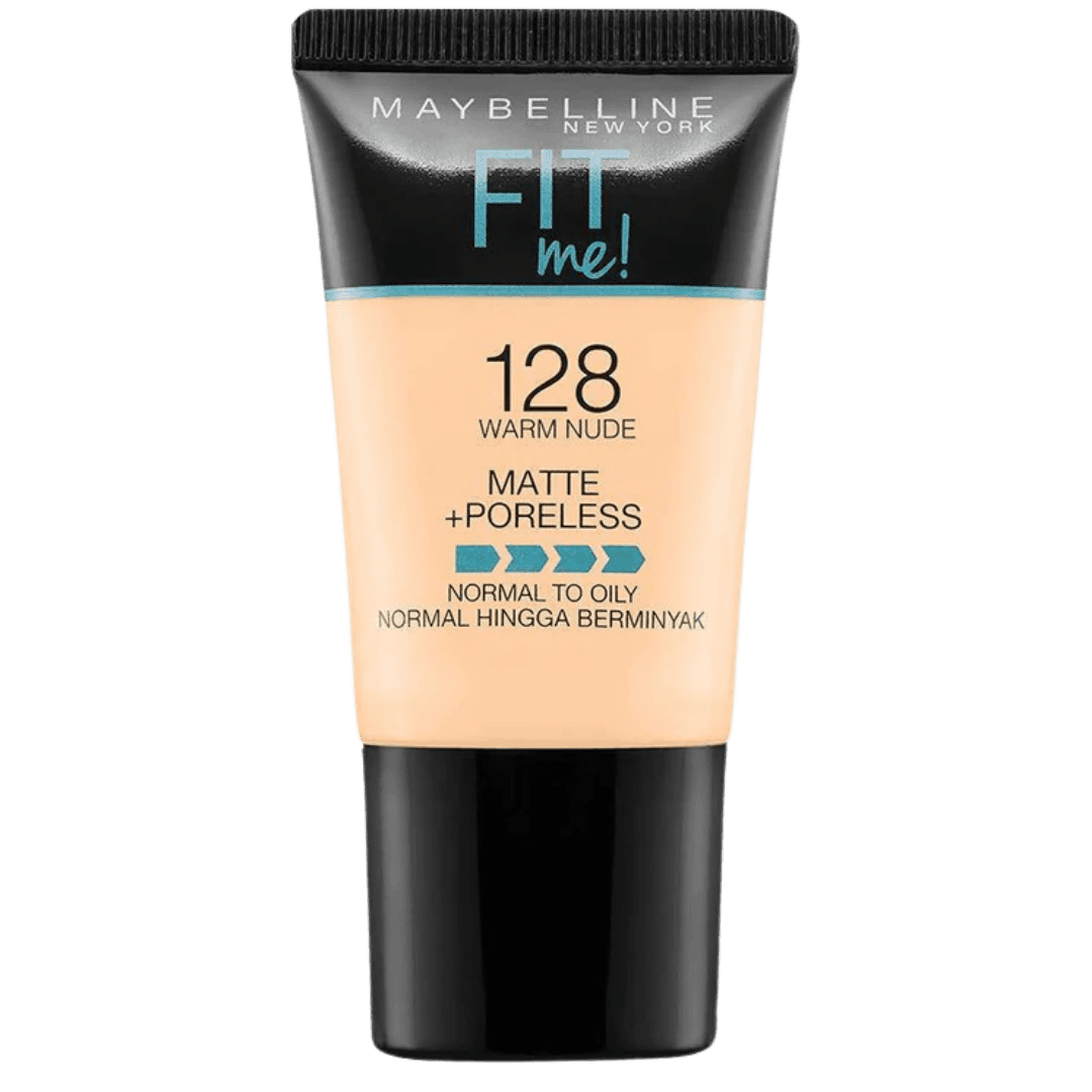 Maybelline FIT ME Tube Foundation Shade 128 Warm Nude | 18ml