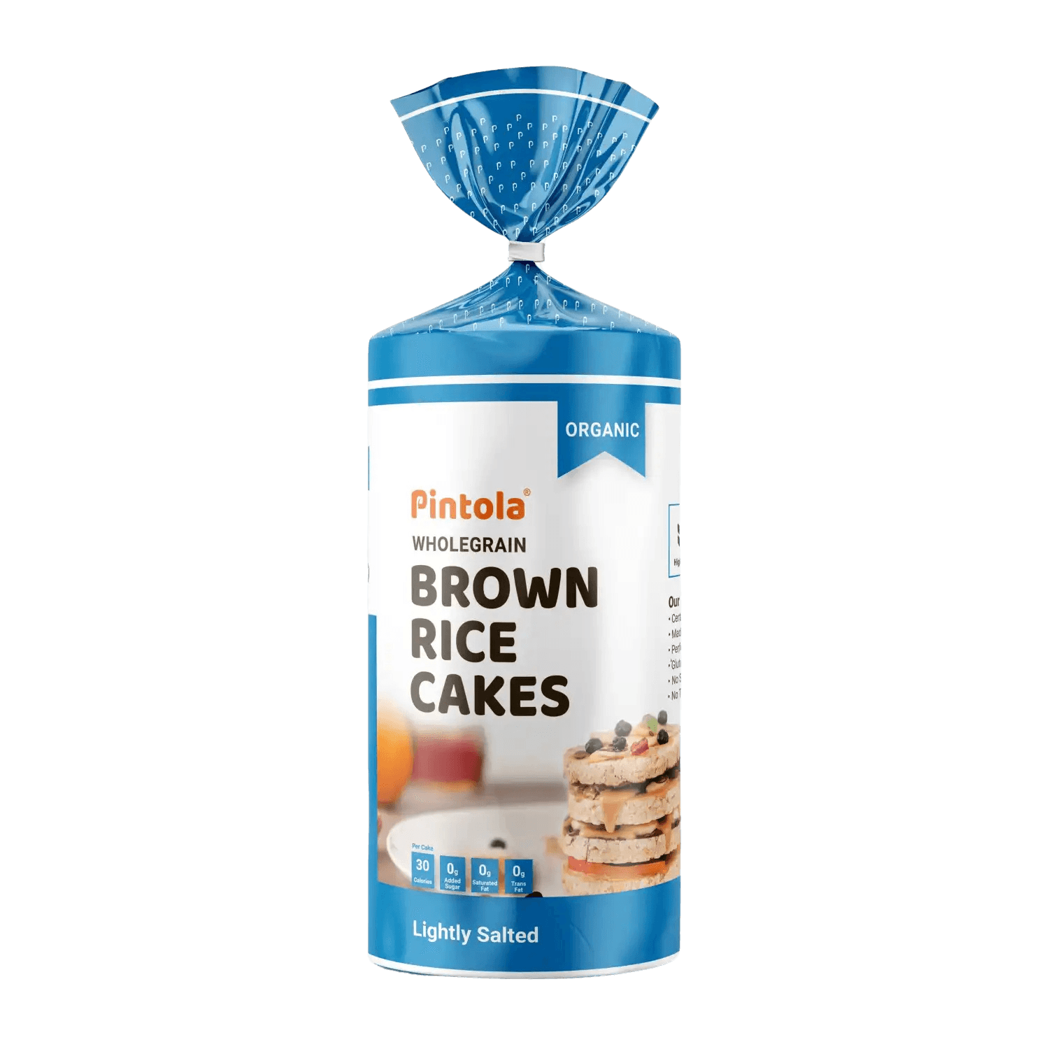 Pintola | Organic Wholegrain Brown Rice Cakes | 130g