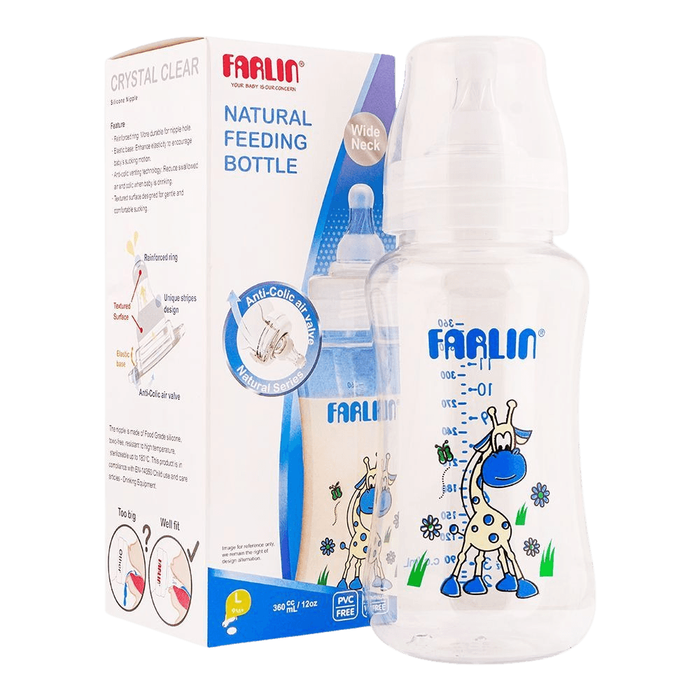 Farlin Natural Feeding Bottle | 300ml | 6+ Months