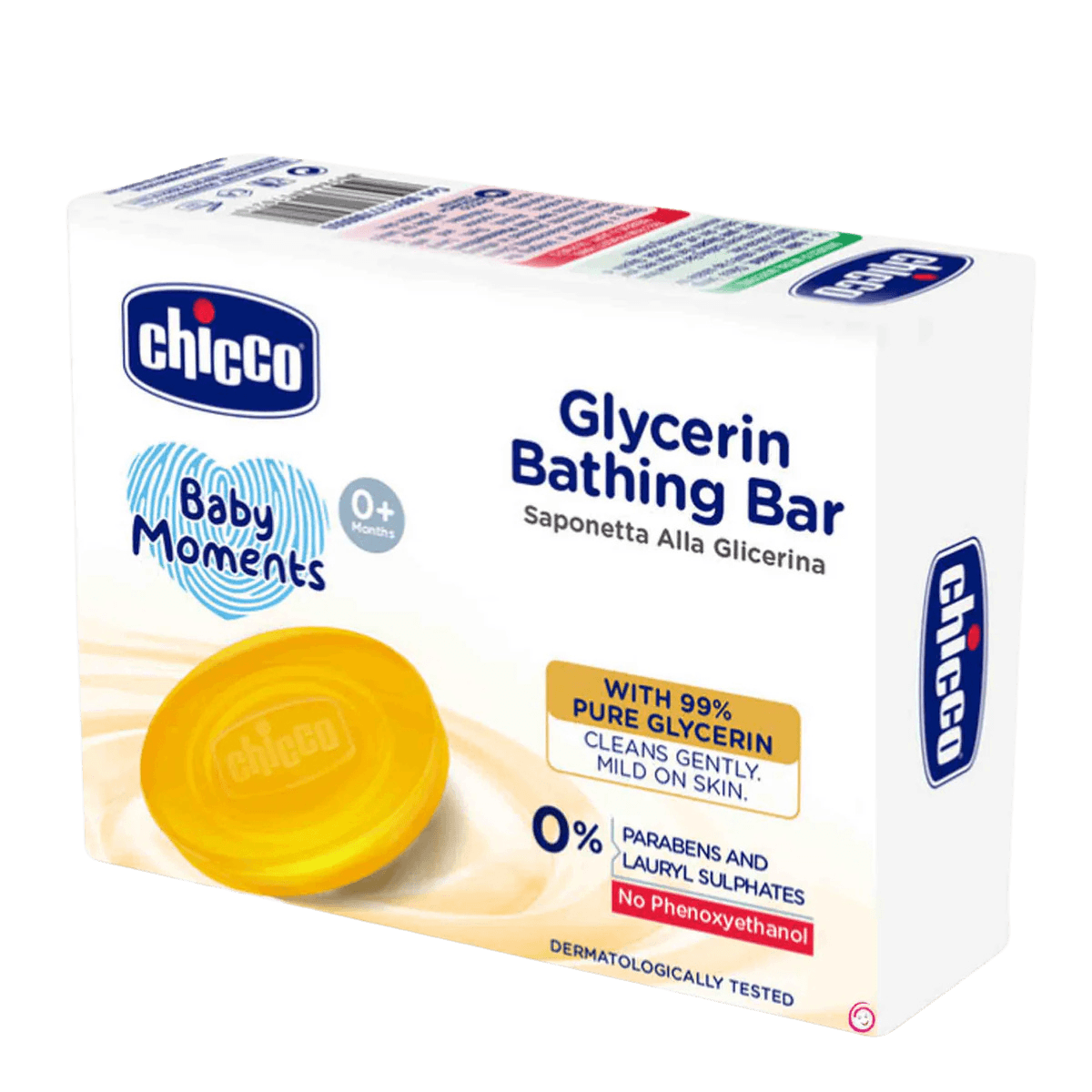 Chicco | Baby Moments Glycerin Bathing Bar | 75Gm