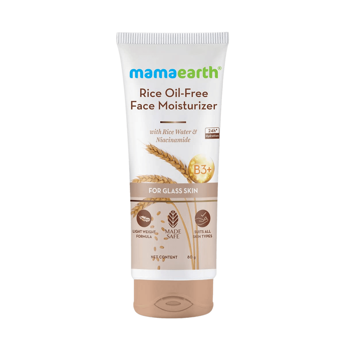 Mamaearth | Rice Oil Free Face Moisturizer | Rice Water and Niacinamide | 80g