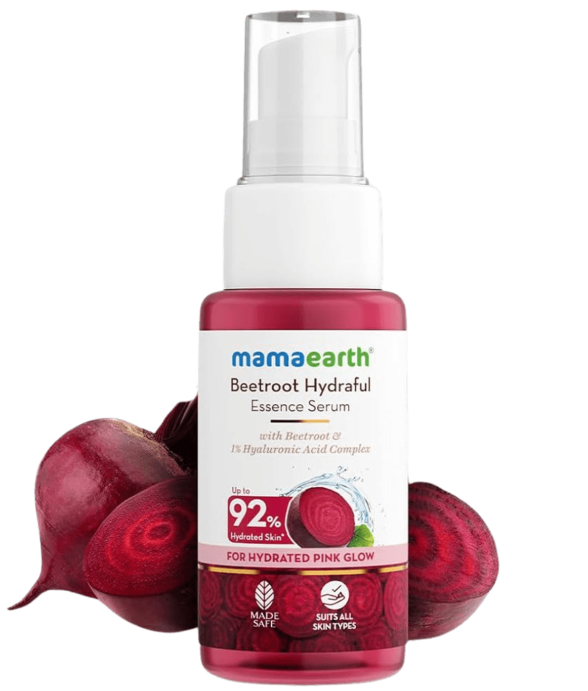 Mamaearth Beetroot | Hydraful Essence Serum | Hydrated Pink Glow with Beetroot |Face Serum | 50 ml
