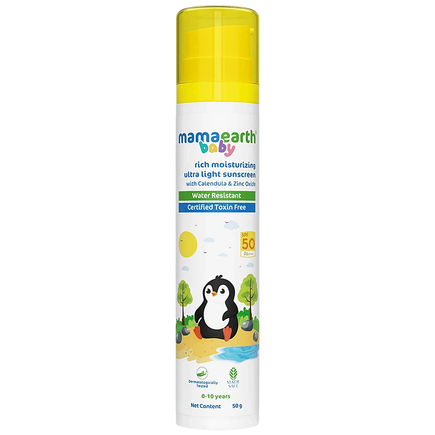 Mamaearth |Baby Rich Moisturizing Ultra Light Sunscreen| 50g | SPF 50 & PA++++