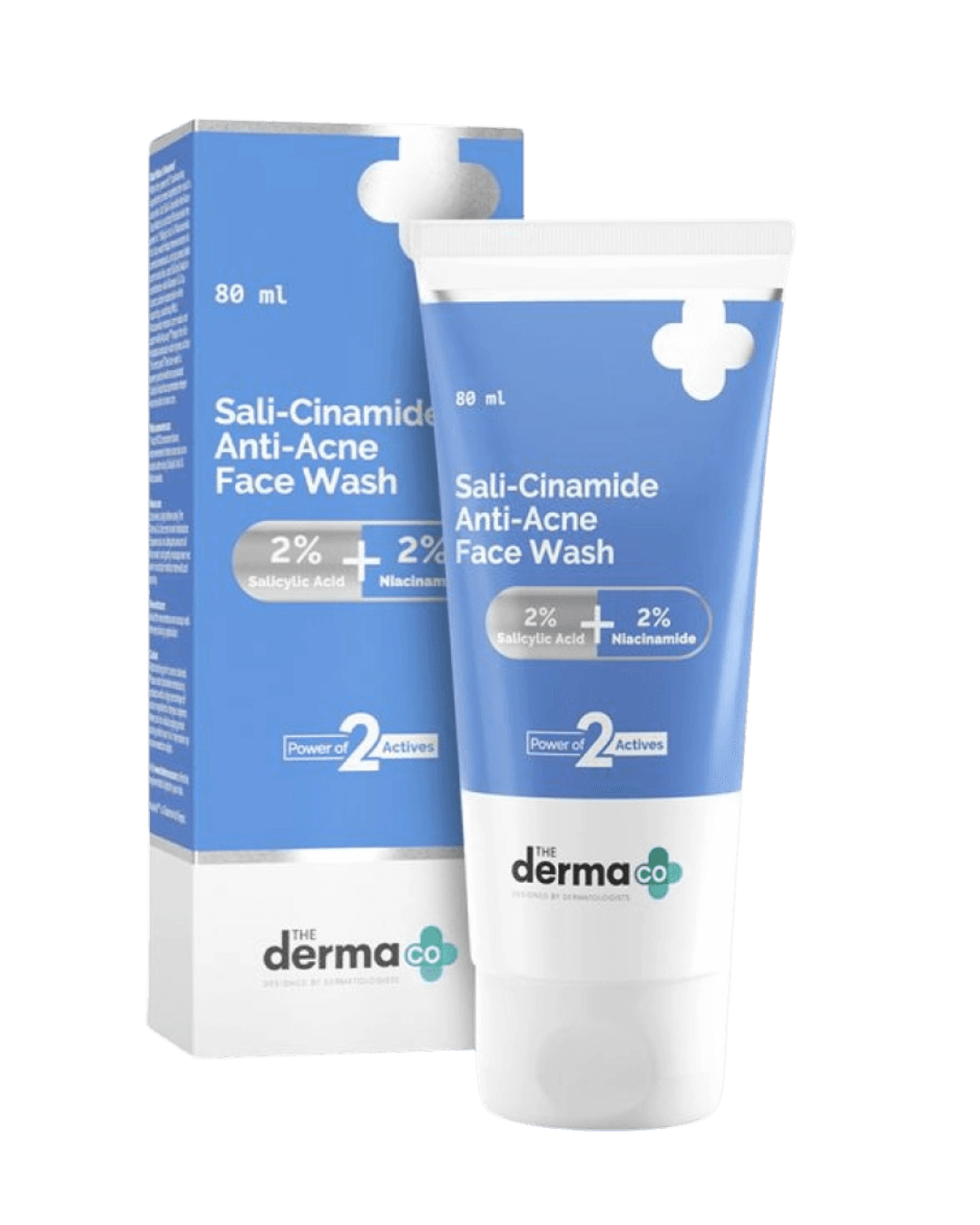 The Derma Co | Sali-Cinamide Anti-Acne Face Wash | 2% Salicylic Acid & 2% Niacinamide | 80ml