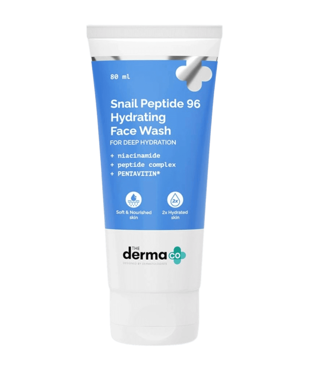 The Derma Co. | Snail Peptide 96 Hydrating Face Wash | Snail Mucin & Peptide Complex | Deep Hydration | 80 ml