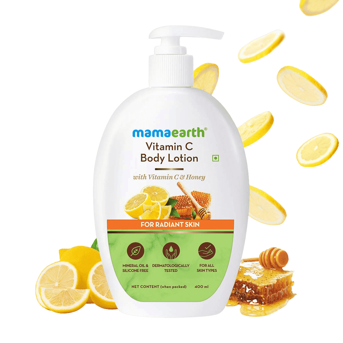 Mamaearth | Vitamin C Body Lotion | Vitamin C and Honey | Radiant Skin | 400 ml