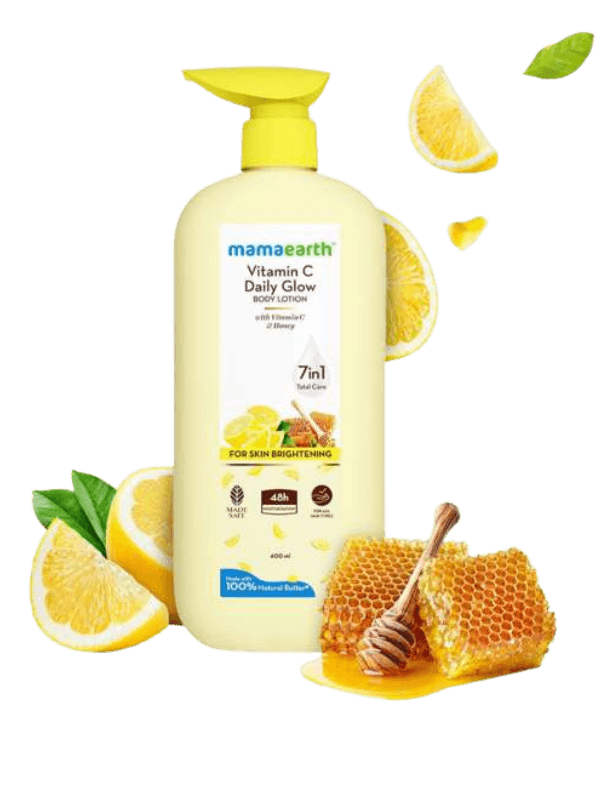 Mamaearth | Vitamin C Daily Glow | Body Lotion | Skin Brightening | 400 ml