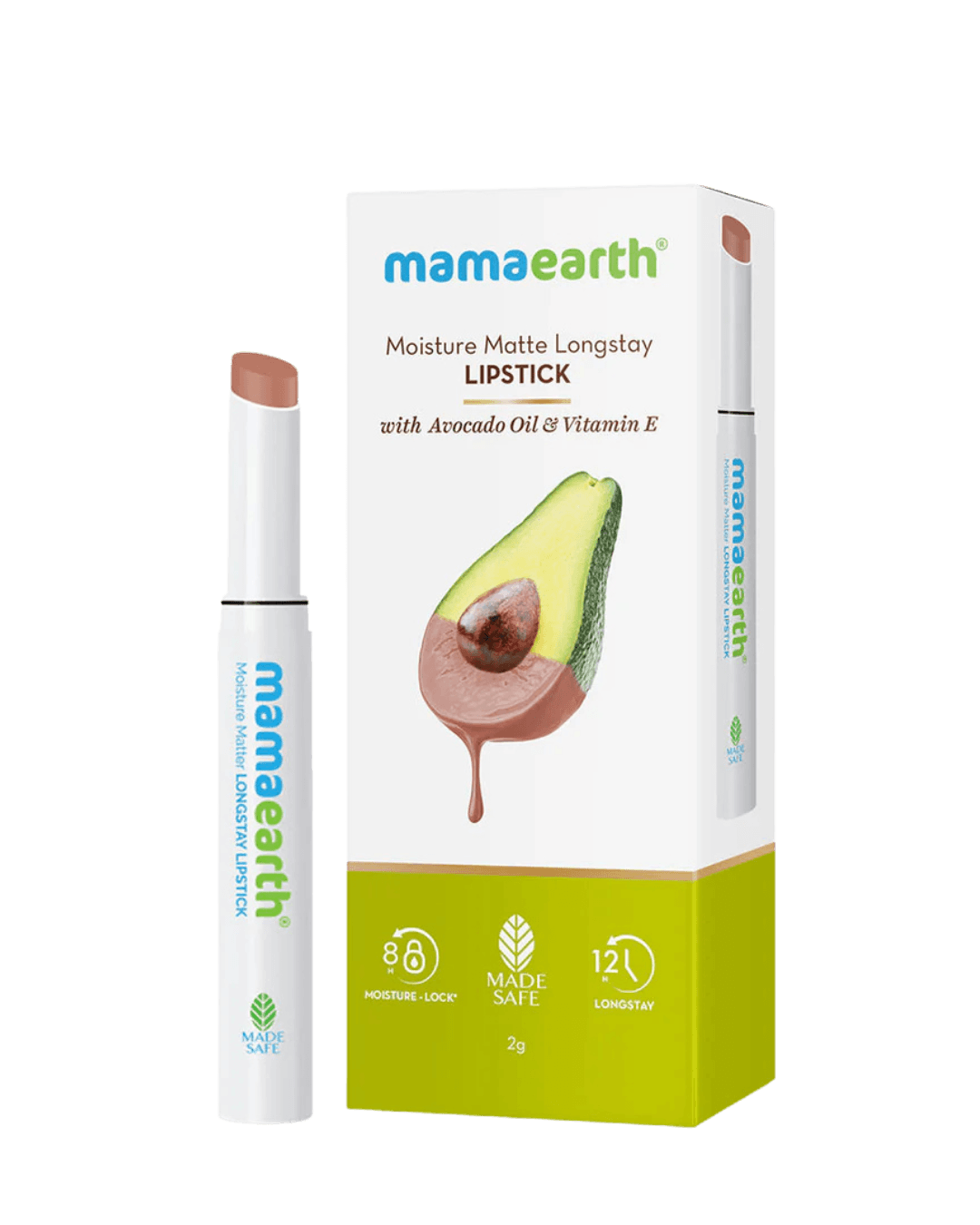 Mamaearth | Moisture Matte Long Stay Lipstick | Cinnamon Nude | 2g