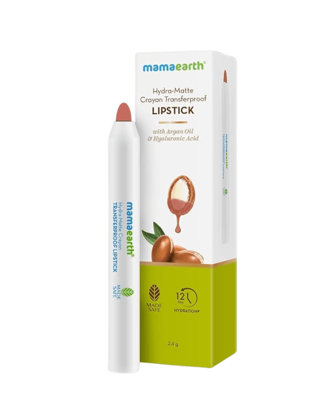Mamaearth | Hydra-Matte Crayon Transferproof Lipstick | 2.4 G | Cafe Latte Nude