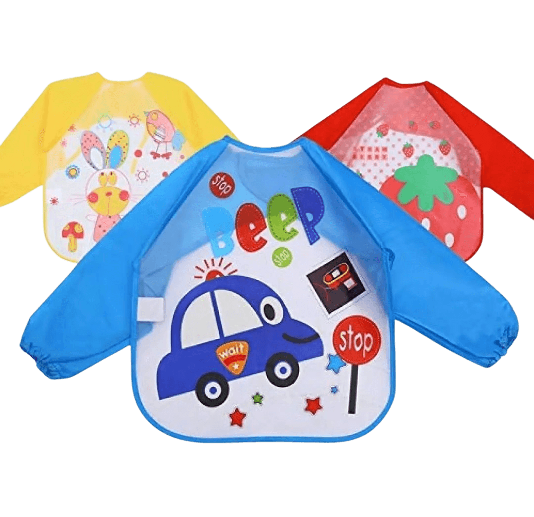 Waterproof Full Sleeve Baby Bibs | 1-5 Years Old Babies| 1 piece