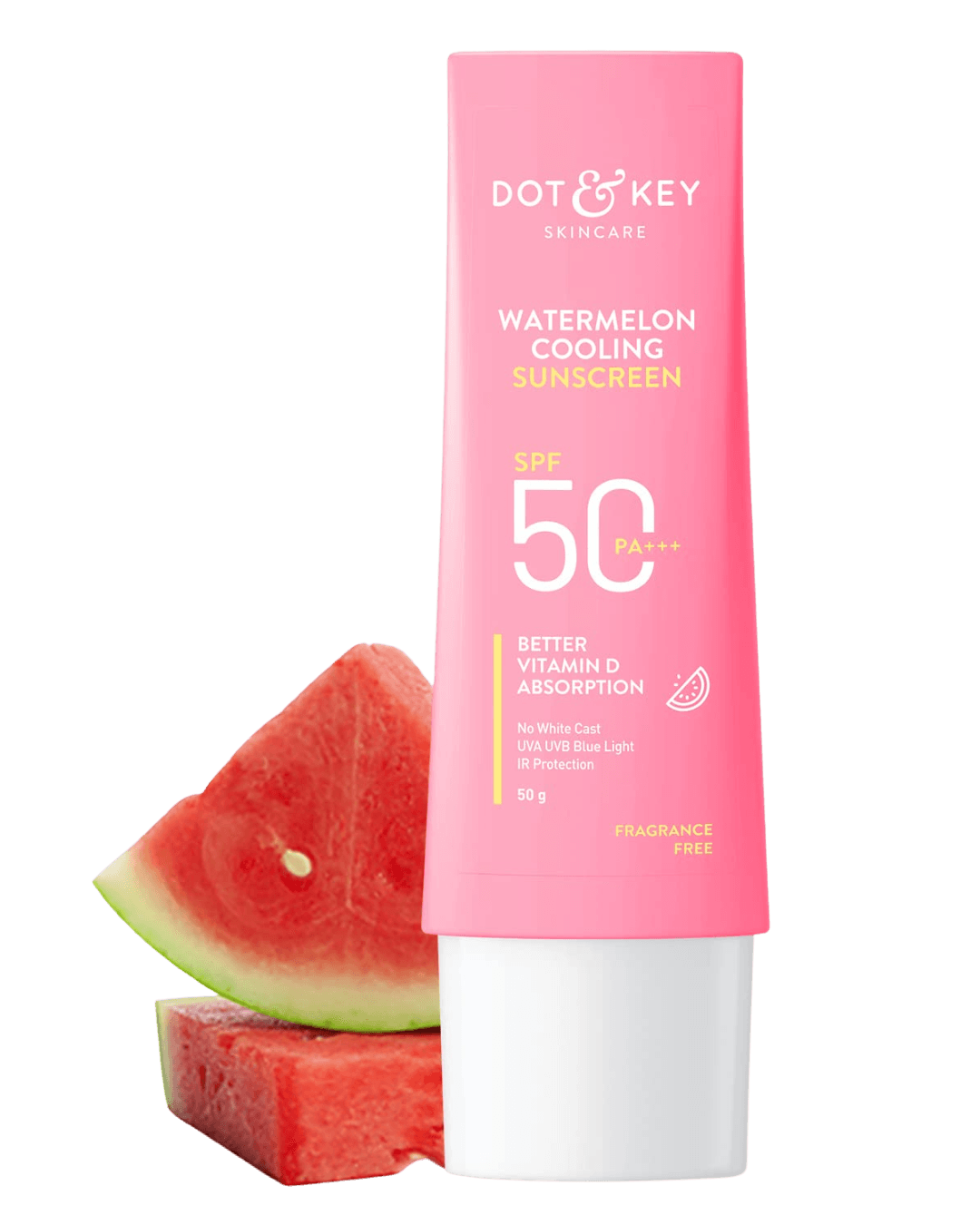 Dot & Key | Watermelon Cooling Hyaluronic Sunscreen | SPF 50+ PA++++ | 50g