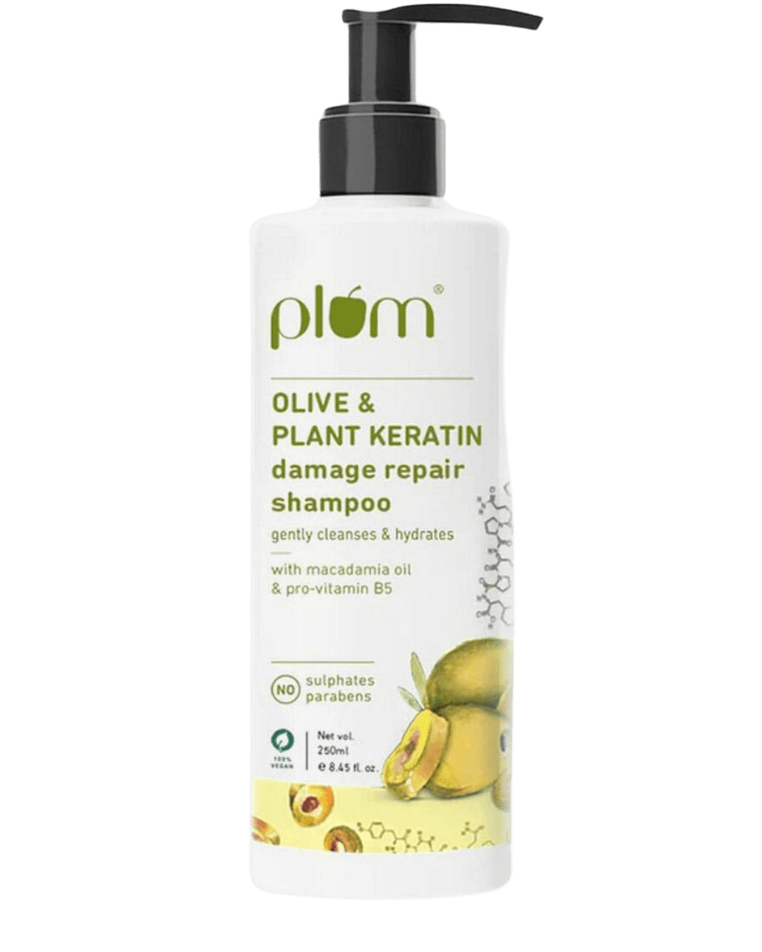 Plum | Goodness Olive & Plant Keratin Damage Repair Shampoo | 250Ml