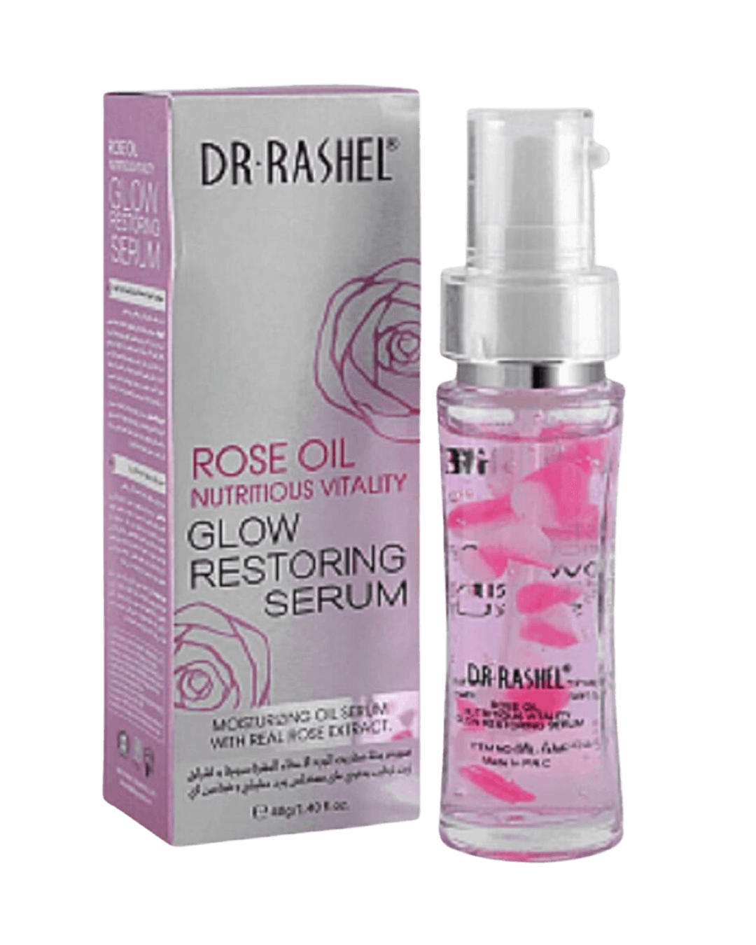 Dr.Rashel | Rose Oil Nutritious Vitality Glow Restoring Face Serum | 40Ml