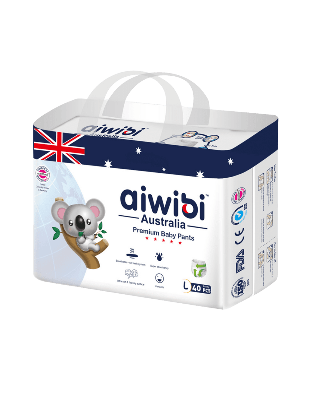 Aiwibi Premium Large-40pcs | (9- 14 kg)