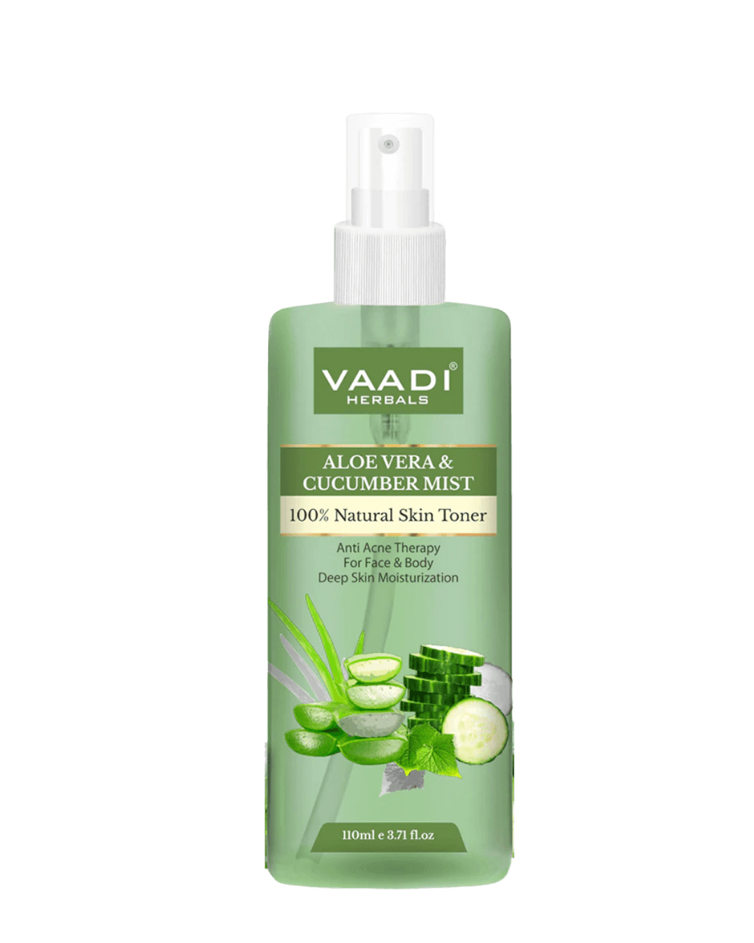 Vaadi Herbals | Aloe Vera & Cucumber Mist | Natural Skin Toner | 110 ml