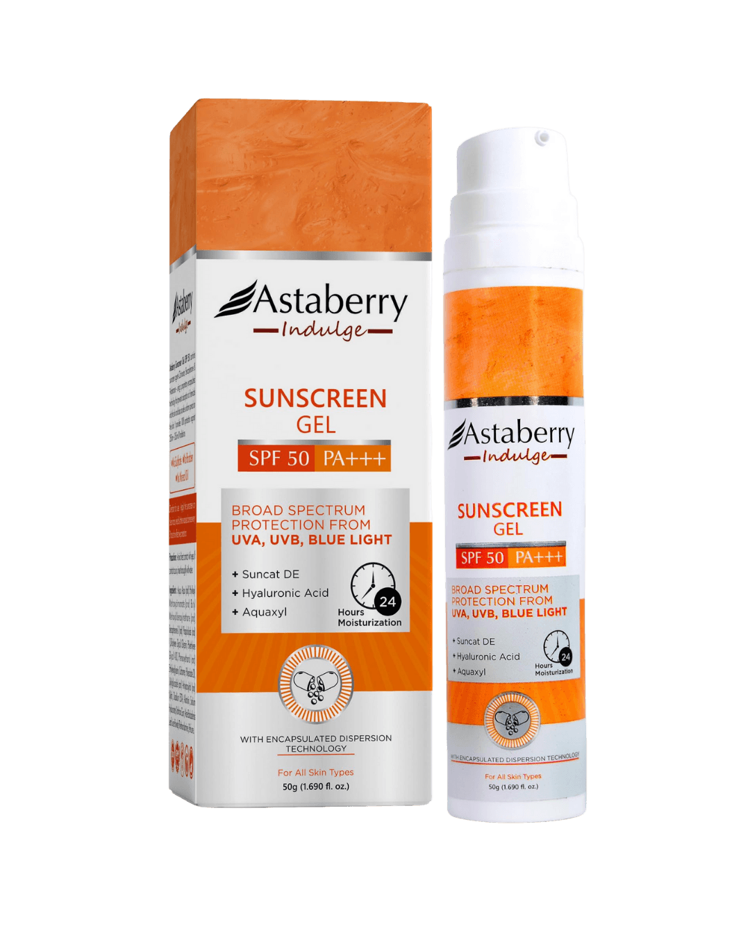 Astaberry | Indulge Sunscreen Gel | SPF50 PA+++ | 50ml