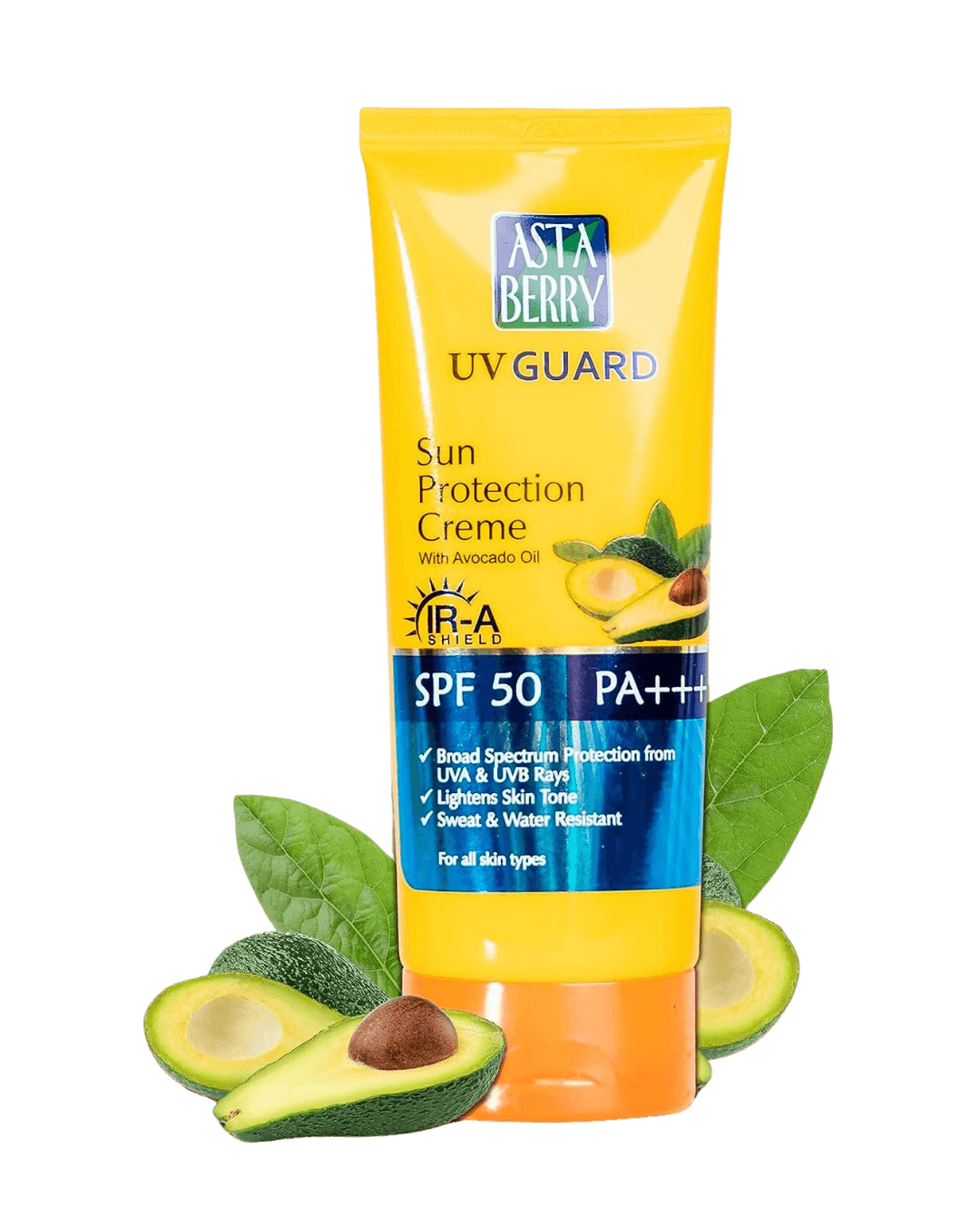 Astaberry | UV GUARD Sun Protection Creme | SPF 50PA+++ | With Avacoda oil