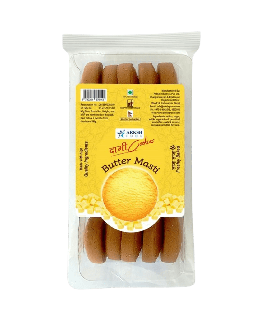 Arksh Food | Dami Cookies | Butter Masti | 125gm
