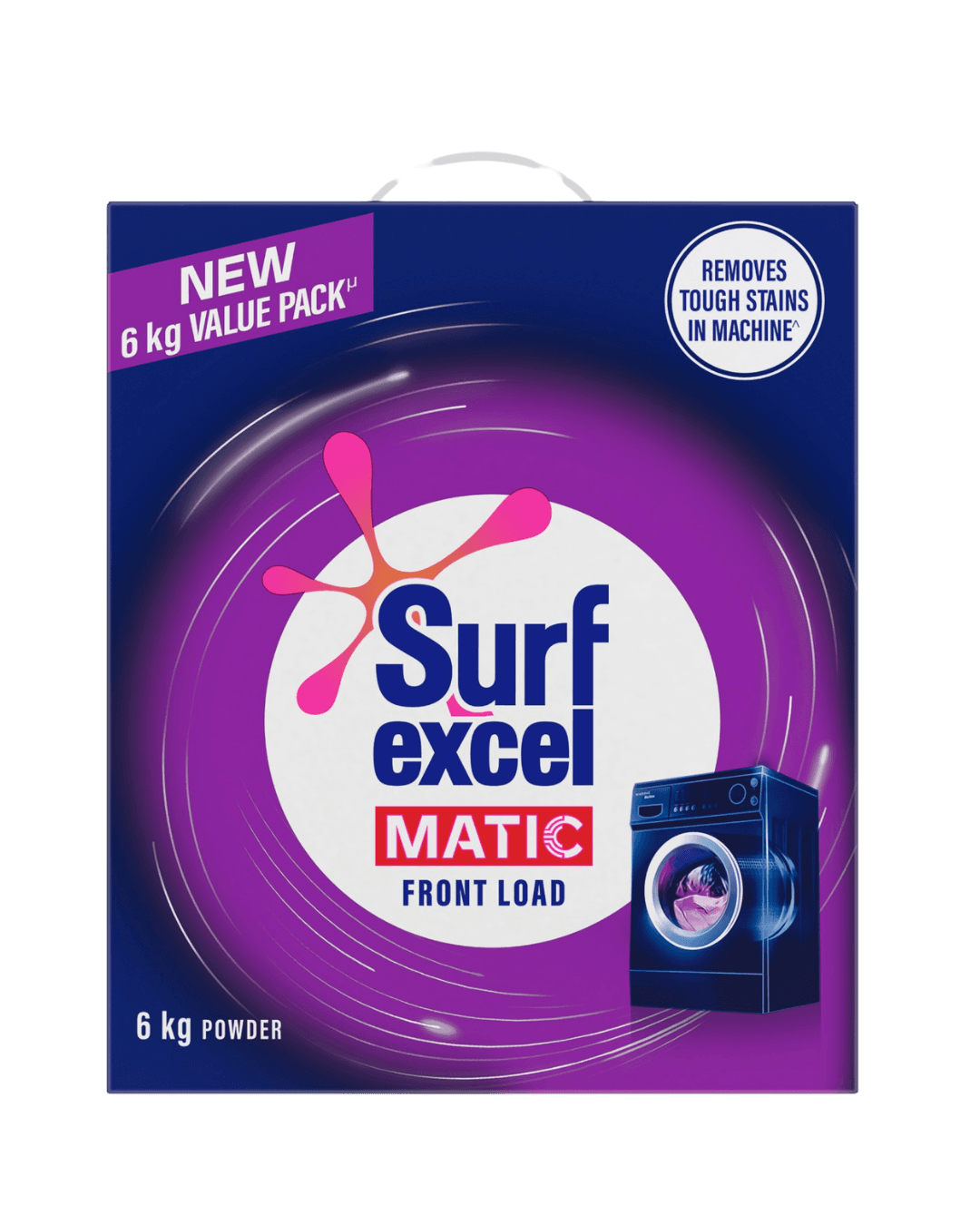 Surf Excel | Matic Front | Load 6 Kg | (4 Kg + 2 Kg Free)