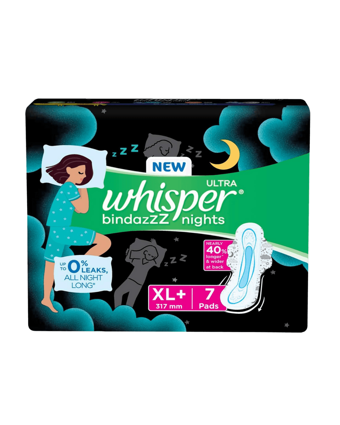 Whisper | Ultra Night | 317MM XXL | 7Pcs