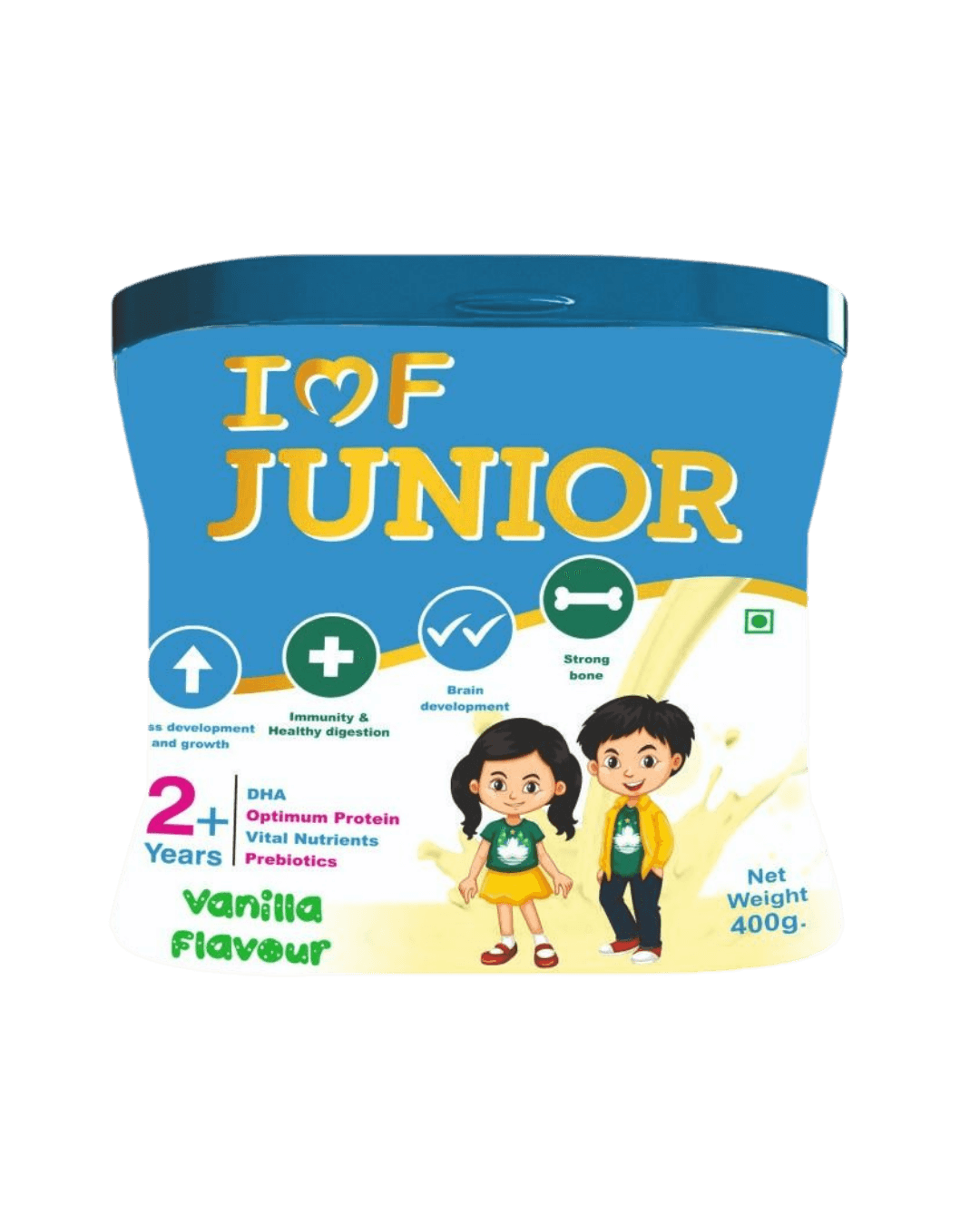 IMF | Junior Vanilla Supplements | 400 Grm |(3-4yrs)