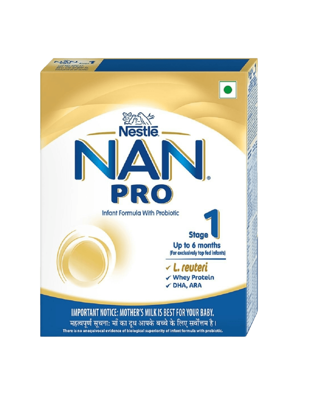 Nan Pro Stage 1 | Milk powder for babies | (Up to 6 months) | with Probiotic | 400g