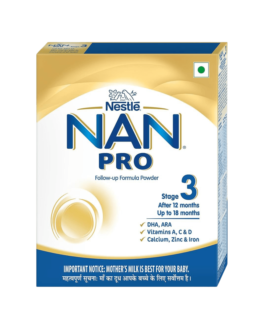 Nestle NAN PRO 3 | Follow-Up Formula| Powder (After 12 months)| Stage 3| 400