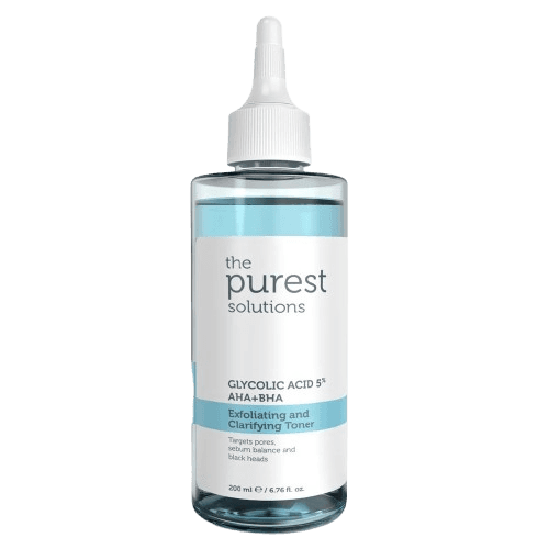The Purest Solutions Exfoliating and Clarifying Toner Glycolic Acid 5% AHA+BHA | 200ml