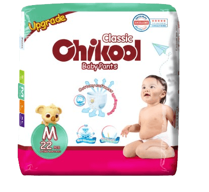 Chikool Classic Baby Pant M-22pcs | (6- 11 kg)
