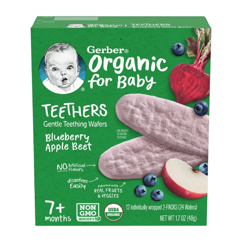 Gerber Organic Teethers, Blueberry Apple Beet