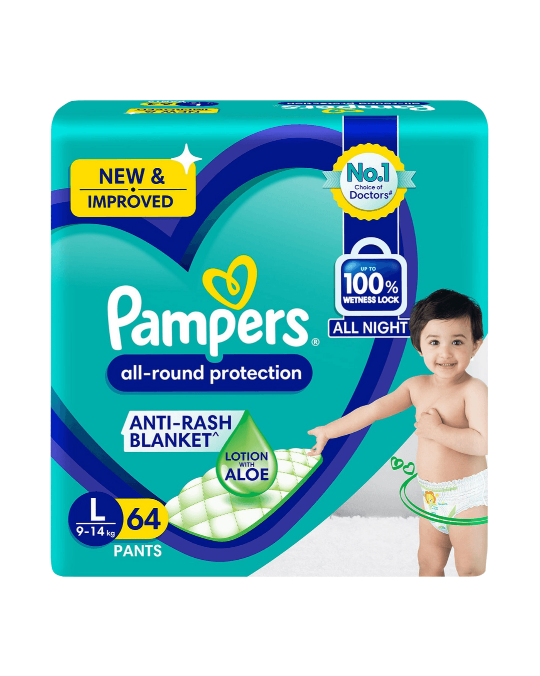 Pampers Large | L 64 pcs, 9-14 kg