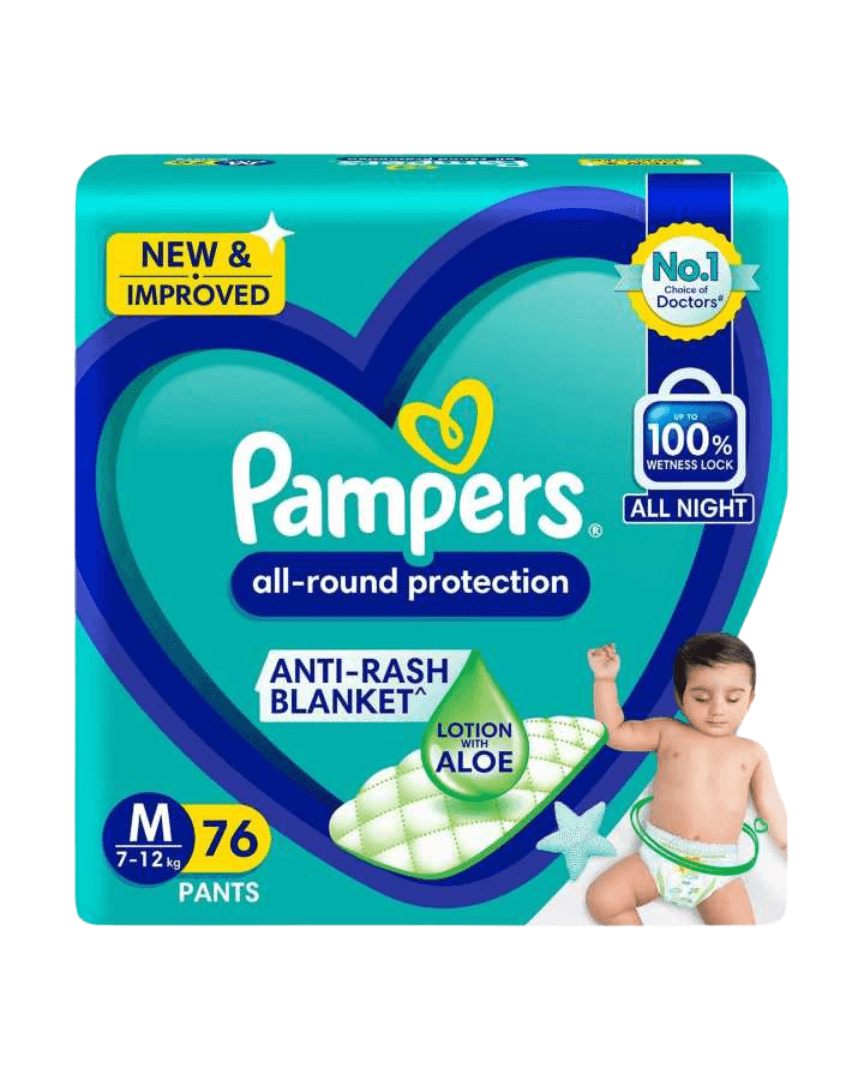 Pampers medium | m 76 pcs, 7-12 kg