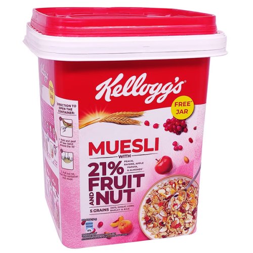 Kellogg’s Muesli with 21% Fruit & Nut 1kg Jar